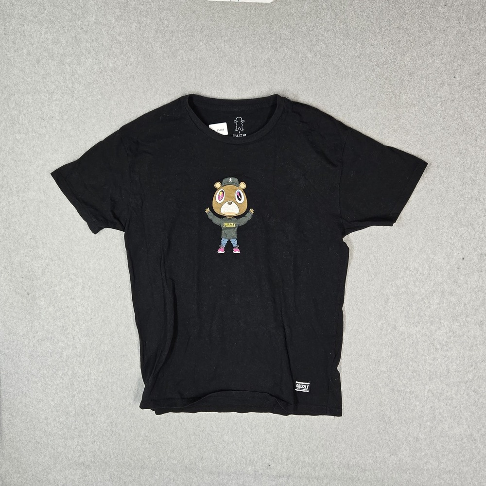 Grizzly Griptape Men Shirt L Black  Kanye West Touch The Sky Logo Graphic Print